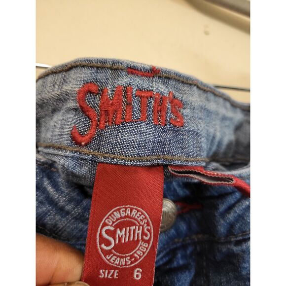 Smith's Dungarees Women Light Wash Bootcut Stretch Jeans Size 6 Cotton Trendy - Picture 7 of 7